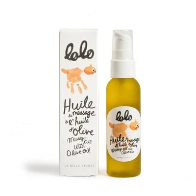 Lolo - Huile de Massage - 60ml||Lolo - Massage Oil - 60ml - Boutique Bébé en Ligne : Soins, Jouets et Articles Maison Huile à massage (60 mL) – Boutique LeoLudo