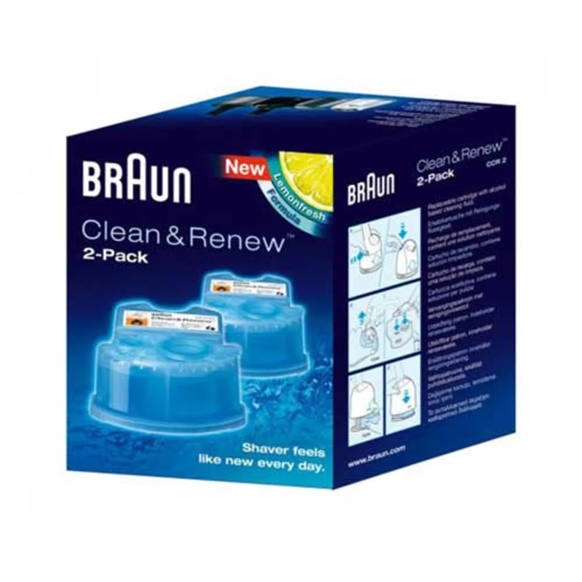 Pack cartouches nettoyantes Clean&Charge Braun Accessoires Électroménagers Promotion Maison Cher