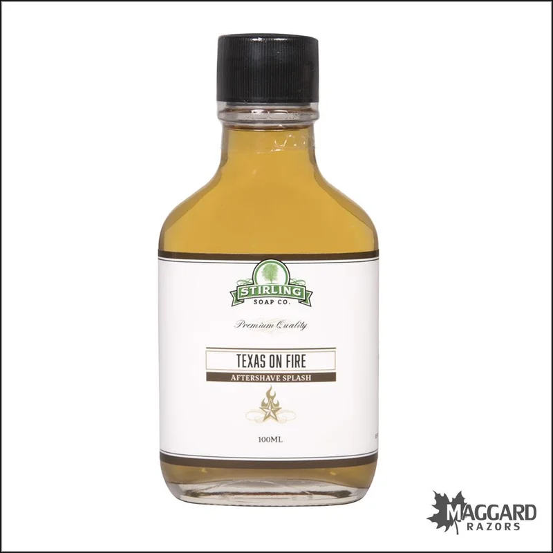 Stirling Soap Co. Texas body on Fire Aftershave Splash, 100ml - Saldi Straordinari – Offerte Speciali Disponibili Adesso