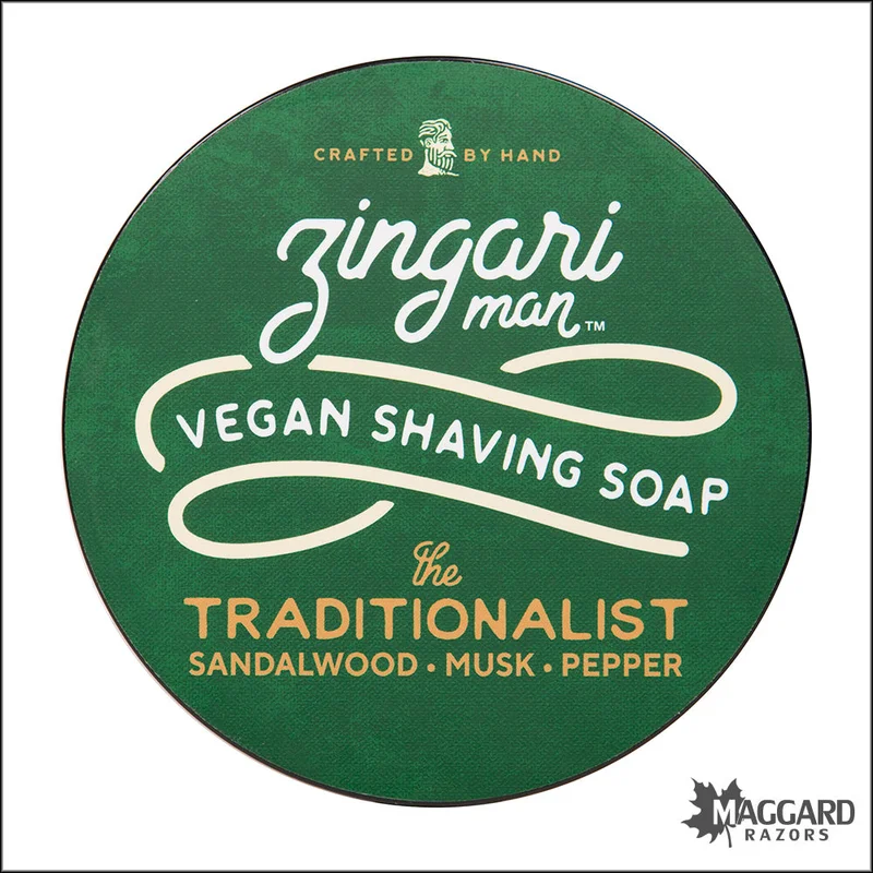 Zingari Man The Traditionalist Artisan Shaving Soap, 5oz – Vegan Base - Saldi Spa Straordinari – Offerte Speciali Disponibili Adesso