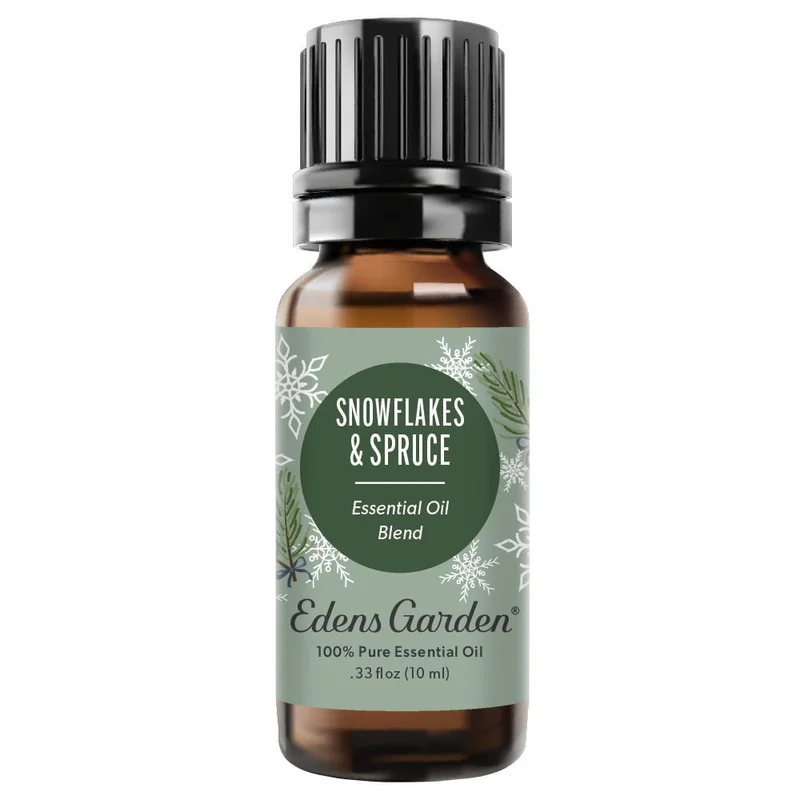 Snowflakes Spruce Essential Oil Blend- Bright Aromatic Holiday Cheer Saldi Straordinari Offerte Speciali Disponibili Adesso