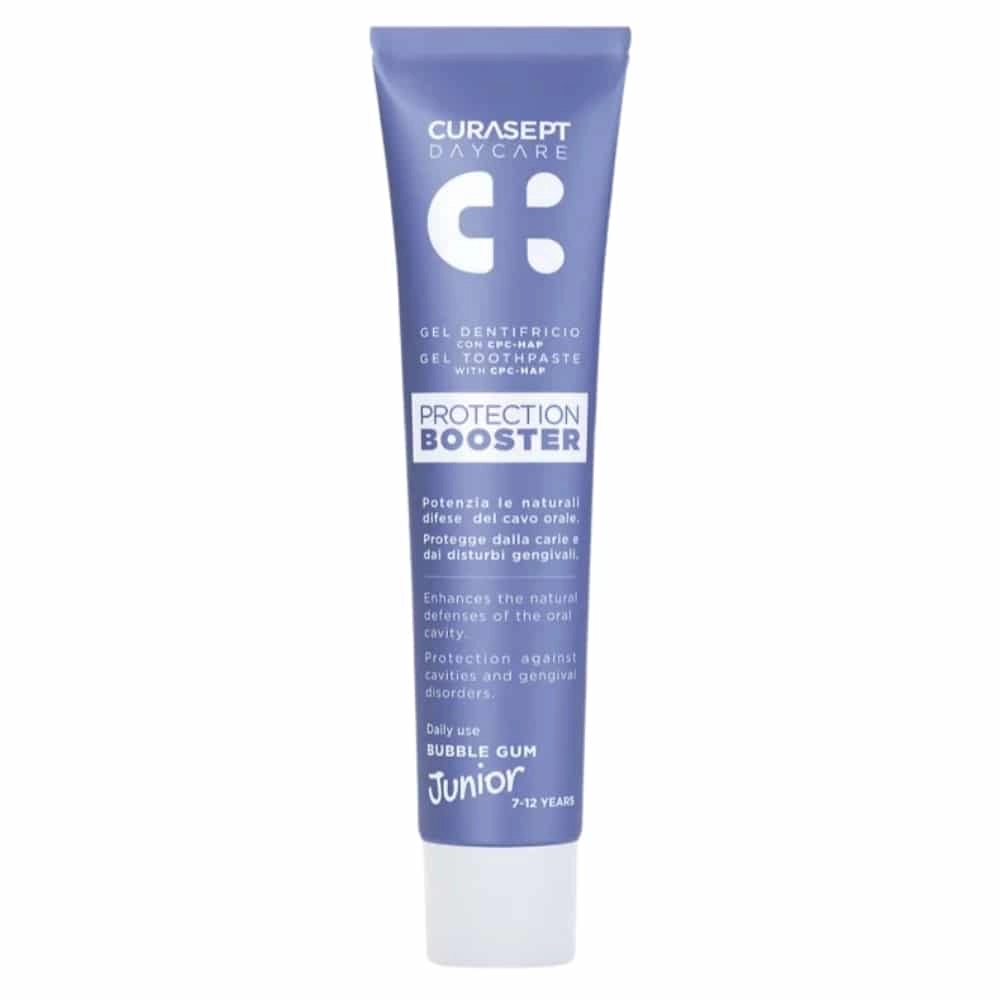 CURASEPT – Daycare Gel Dentifrice Protection Against Booster Junior 7-12 Ans Bubble Gum – 50ml - Saldi Straordinari – Offerte Speciali Disponibili Adesso