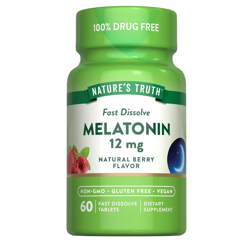 Mélatonine Nature’s Truth 12 mg | 60 comprimés dissolution à dissolution rapide - Saldi Straordinari – Offerte Speciali Disponibili Adesso