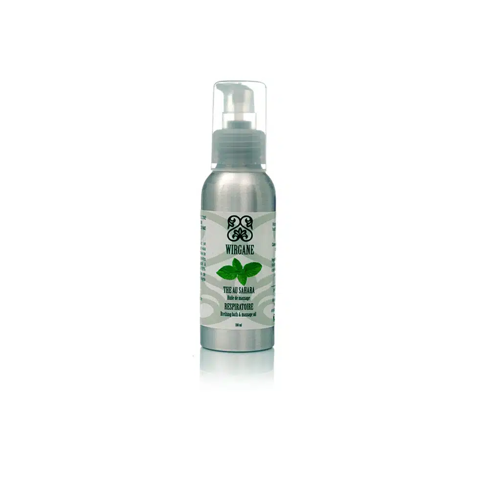 Thé au Sahara huile de massage – 100ml – Wirgane - Muscles ​Boulangerie-Pâtisserie | Pain au Levain & Viennoiseries