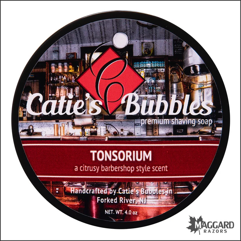 Catie’s Bubbles Tonsorium Premium Shaving Soap, 4oz - Saldi Straordinari – Offerte Speciali Disponibili Adesso - shaving soap tonsorium oz