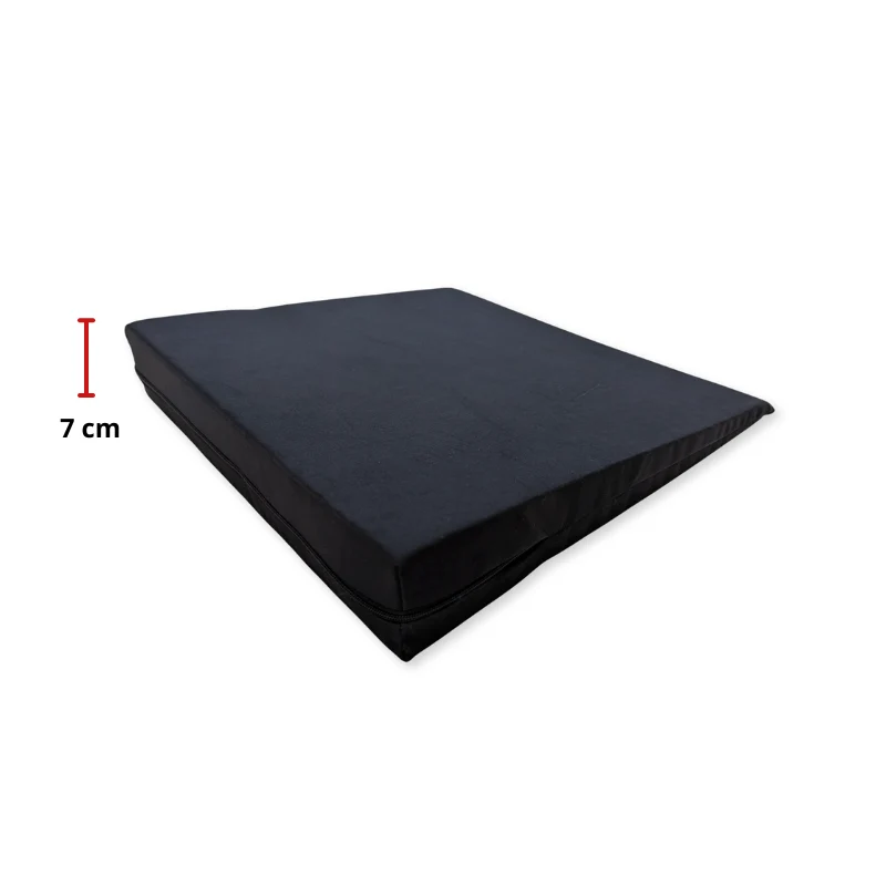 Coussin incliné avec housse résistante à l'usure - 7 cm - Organisation de la maison avec des solutions de rangement Housse de rangement rectangulaire blanche - Lot de 2