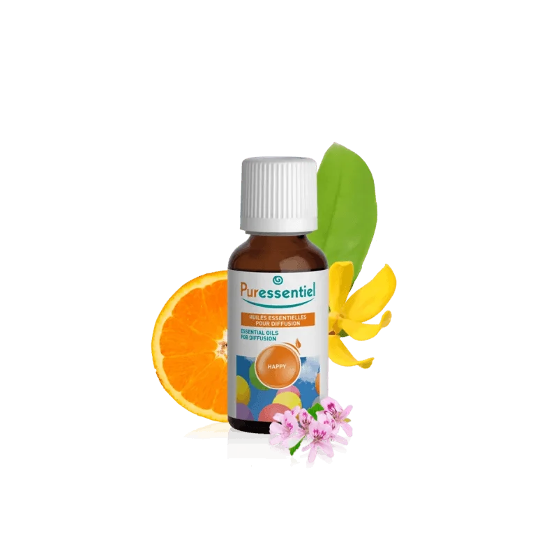 PURESSENTIEL HUILE ESSENTIELLE POUR DIFFUSION HAPPY 30ML - Saldi Straordinari – Offerte happy Speciali Disponibili Adesso
