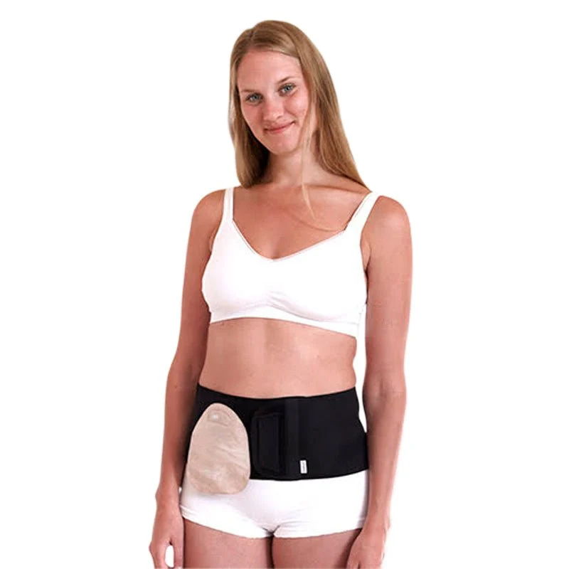 Ceinture stomie noire - Découpez votre propre trou - Organisation idées de la maison avec des solutions de rangement
