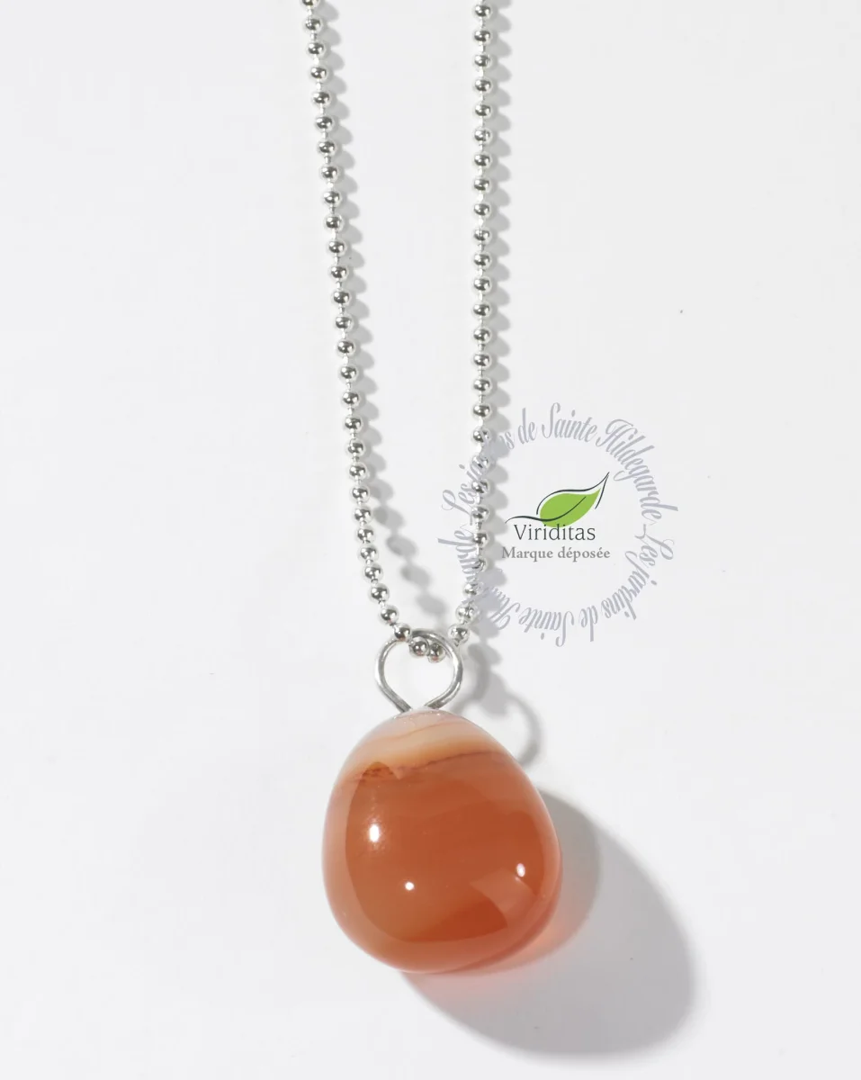 CORNALINE PENDENTIF PIERRE ROULEE - Édition Limitée – L’Art de la Table Française en Promotion ! - Maison figura