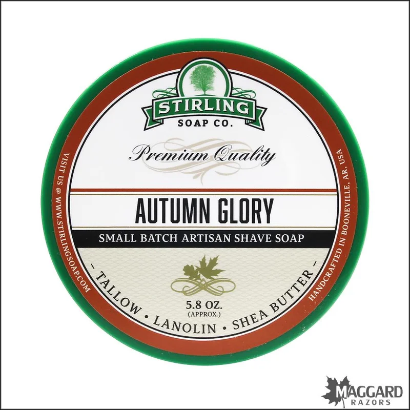 Stirling Soap Co. Autumn Glory Shaving Soap, Lifeproof 5.8oz – Seasonal Release - Saldi Straordinari – Offerte Speciali Disponibili Adesso