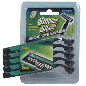 Rasoirs jetables Smooth Shave Accessoires Outdoor Liberté Mouvement