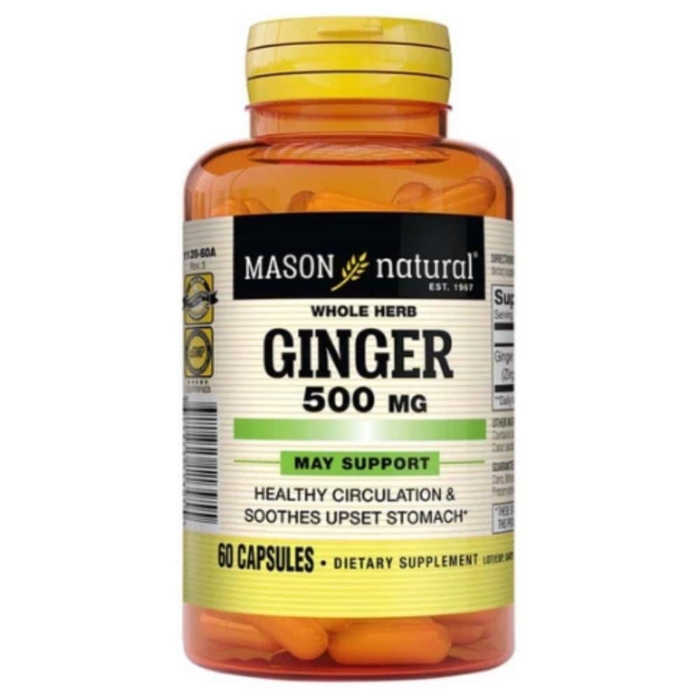 MASON NATURAL – Gingembre 500mg Circulation Et Estomac Digestion – 60 Gélules - Saldi Straordinari – Offerte Speciali Disponibili Adesso