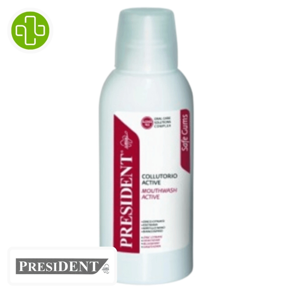 PRESIDENT Active Bain Bouche Protection Gencives Saldi Straordinari Offerte Speciali Disponibili Adesso