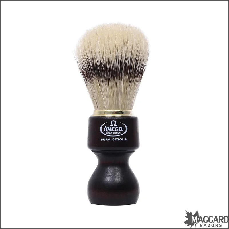 Omega Model 11126 Ovangkol Wooden Handle Boar Shaving Brush, 24mm - Saldi Straordinari – Exotic Offerte Speciali Disponibili Adesso