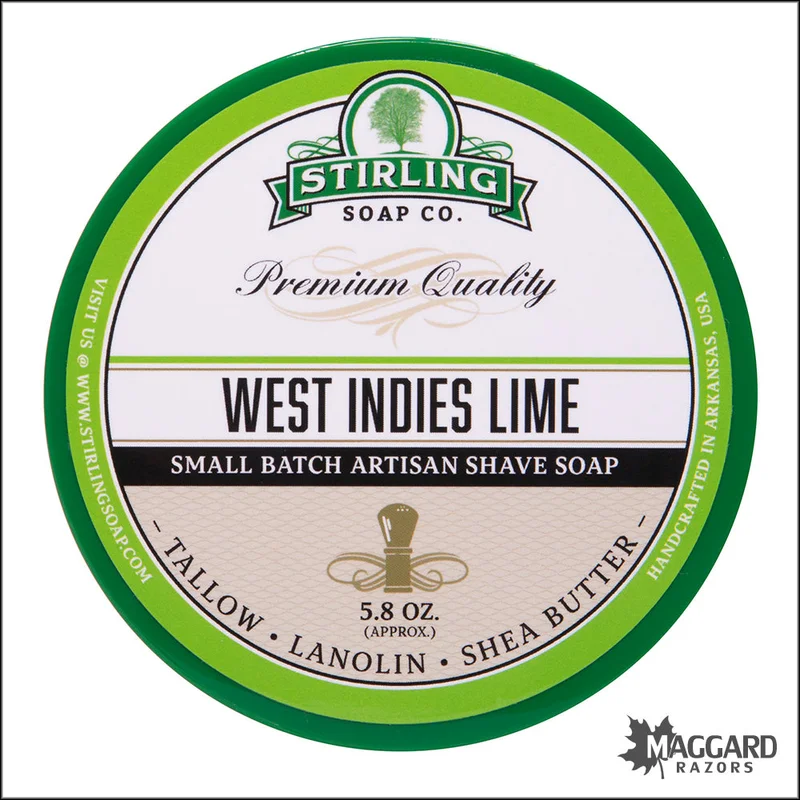 Stirling Soap West Lime Shaving Soap oz Seasonal Release Saldi Straordinari Offerte Speciali Disponibili Adesso