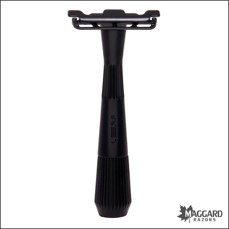 Leaf Thorn Alpha Single Edge Fixed Head Razor, with Starter Blades – Black - Saldi Straordinari – Offerte Speciali Disponibili Adesso
