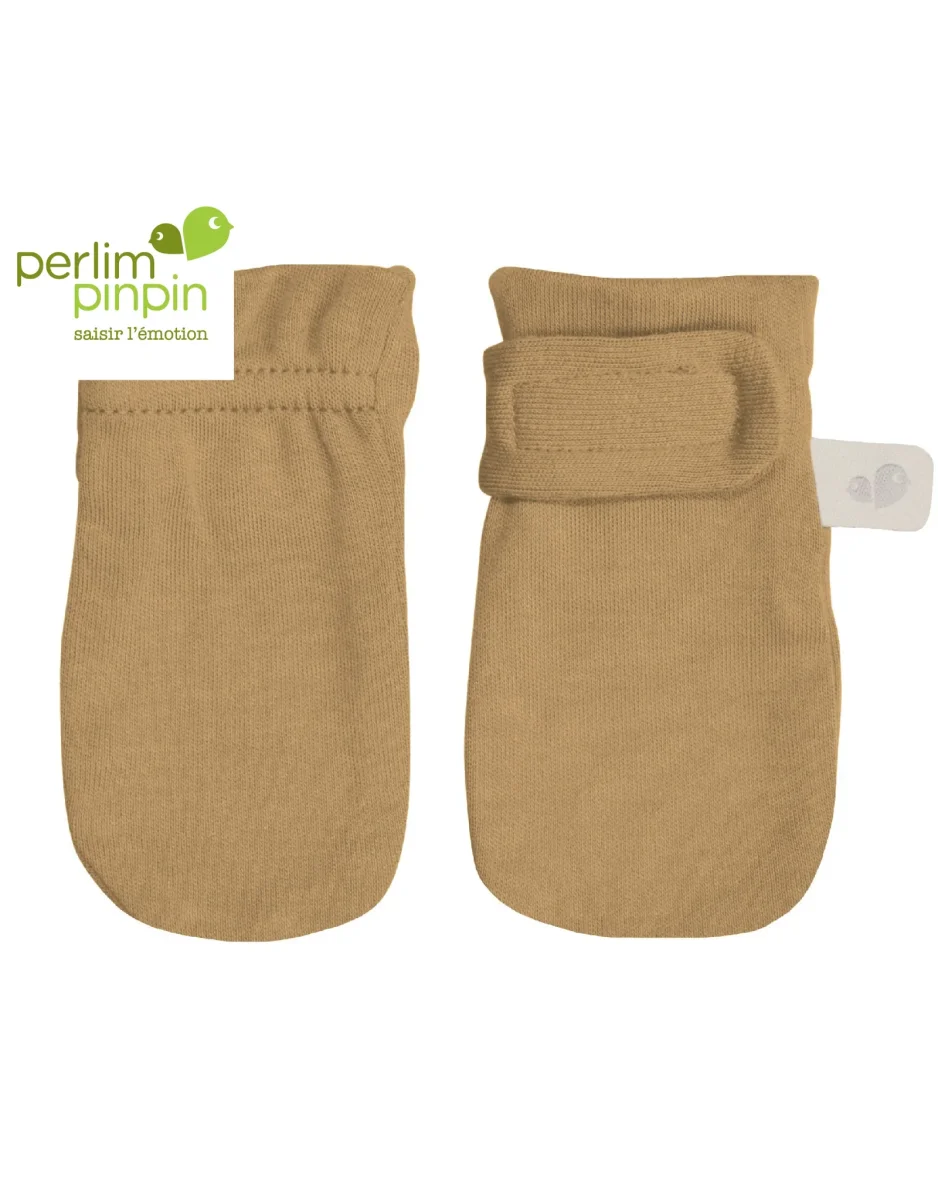 Mitaines anti-égratignures bambou - Uni Miel - Perlimpinpin - Boutique Maman & Bébé – Produits Essentiels au Quotidien - {'count': 1, 'name': 'sortie'}