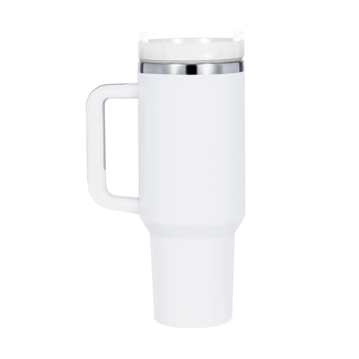 Gobelet en acier inoxydable blanc à argent avec poignée amovible (1,18 L) - E-shop mondial – Produits durables, modernes et accessibles partout - Poignée porte
