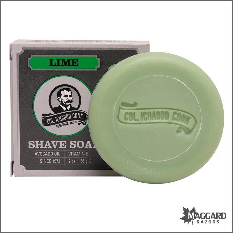 Col. Conk Lime Traditional Shave Soap, 2oz - Saldi Straordinari – Offerte Speciali Disponibili Adesso Bouteilles à sauce en verre – Col à bague, 12 oz S-24560 - ULINE