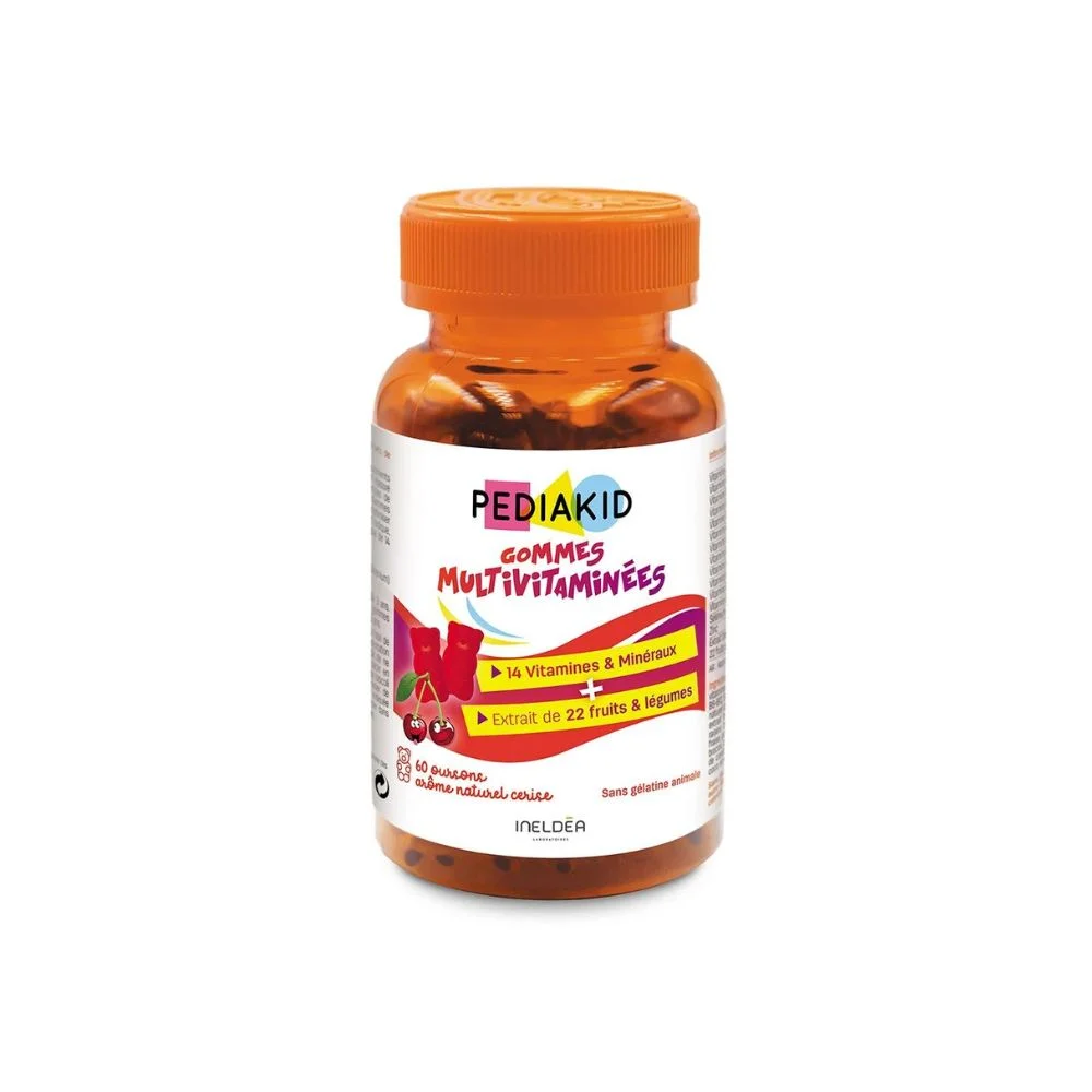 Pediakid Gommes Multivitaminées Arôme Cerise Unités Saldi Straordinari Offerte Speciali Disponibili Adesso