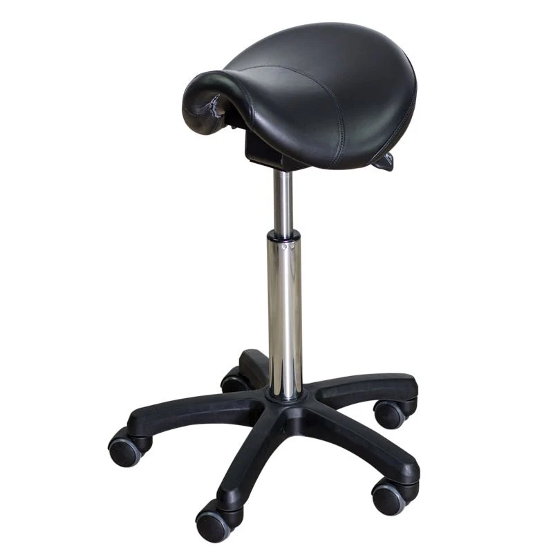 Selle ergonomique / Chaise d’appui debout - Organisation de la maison avec des solutions de rangement Tabouret selle avec dossier | Tabouret selle ergonomique