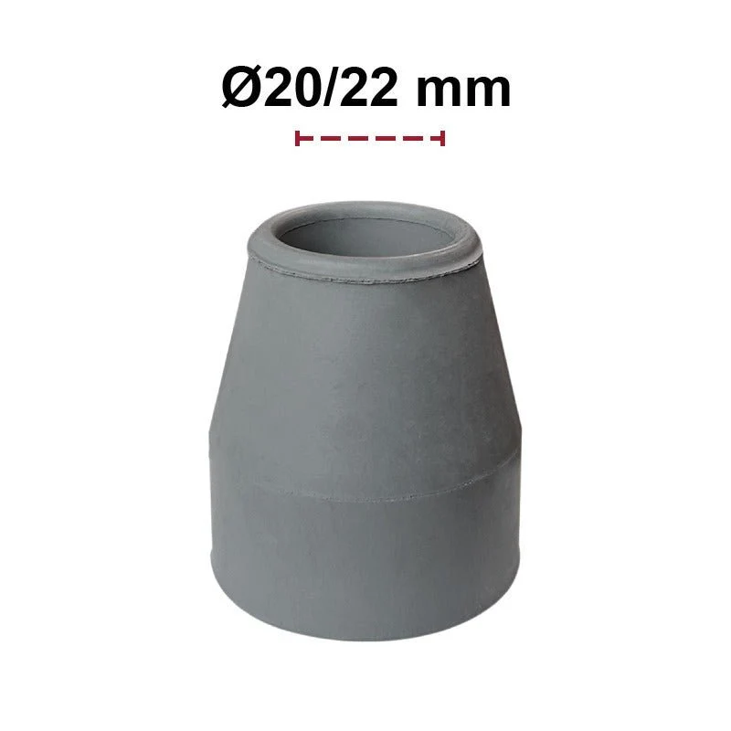 Embouts de canne Ø20/22 mm - Gris - Organisation de la maison avec des solutions de rangement - {'count': 2, 'name': 'Rush'}
