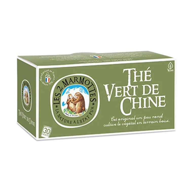 Les 2 Marmottes sachets Thé vert de Chine 45g - Vins Rouges Harmonieux pour Chaque Occasion - {'count': 1, 'name': 'natural'}