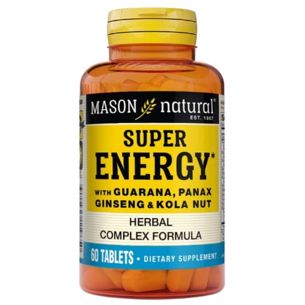 MASON NATURAL – Super Energie Complexe D’herbes – 60 Comprimés - Saldi Straordinari – Offerte Speciali Disponibili Adesso - Mens multivitamin