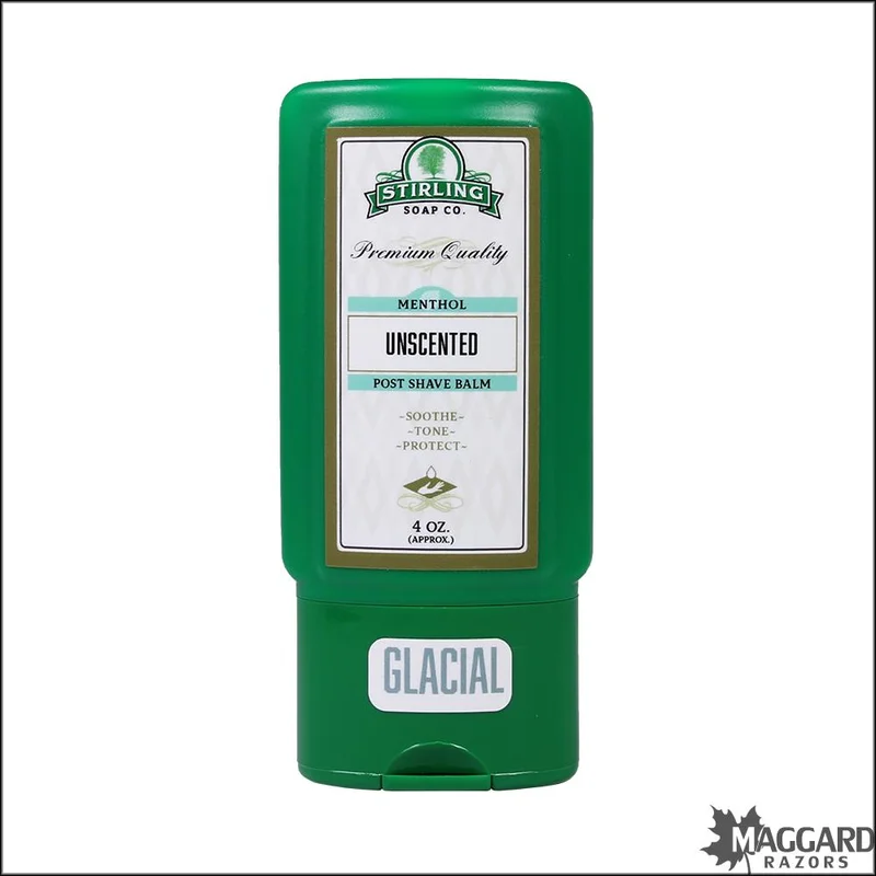 Stirling Soap Co. Glacial Unscented Aftershave Balm, 4oz - Saldi Straordinari – Offerte Speciali Disponibili Adesso - {'count': 1, 'name': 'Critique'}