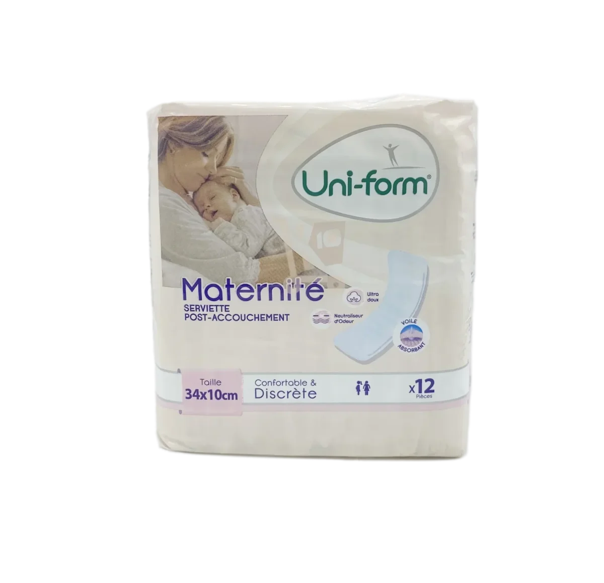 Uniform Maternité Serviettes Post-Accouchement (12 Unités) - Vins Rouges Harmonieux pour nuit Chaque Occasion