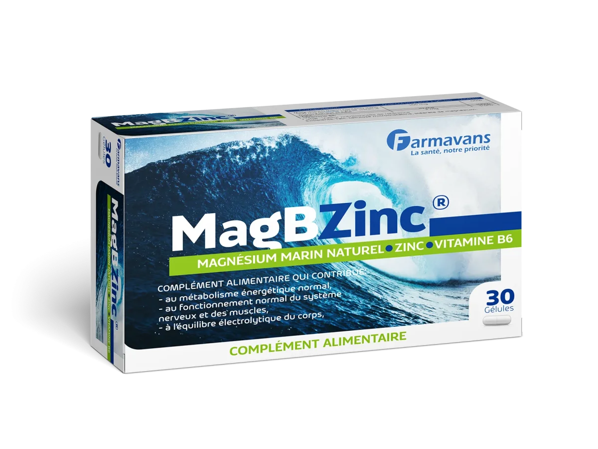 MAGBZINC MAGNESIUM MARIN / ZINC / VIT B6 GELULES B/30 - ​Boulangerie-Pâtisserie | Pain au Levain & Viennoiseries​ GSN Zinc Bisglycinate + Magnesium B-Complex GSN