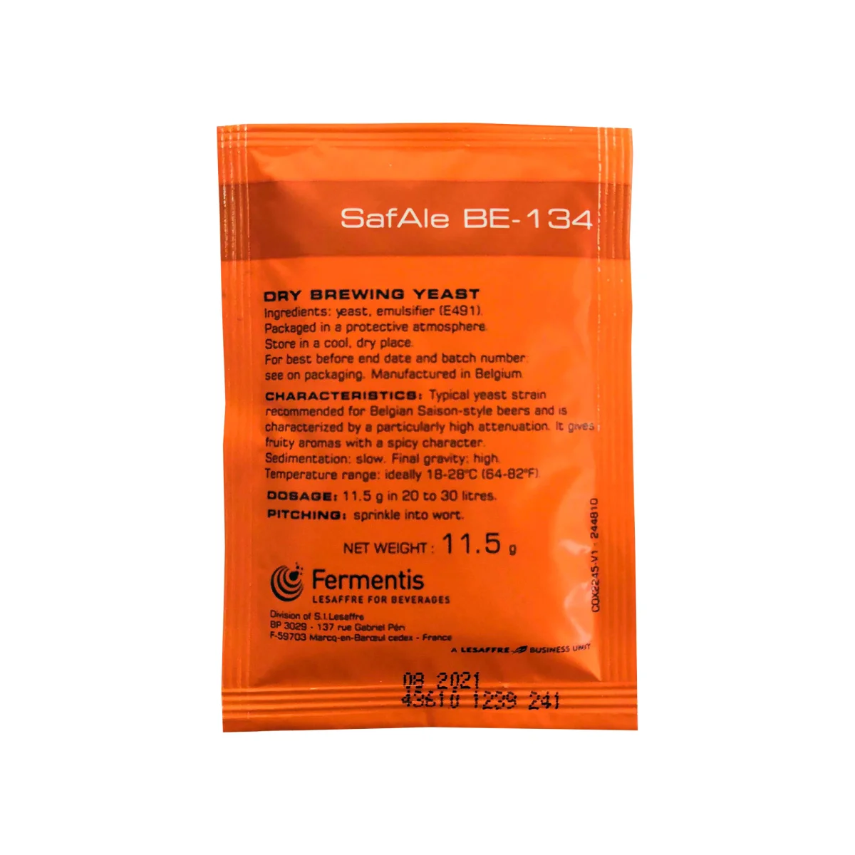Levure SafAle BE-134 11,5g – Fermentis Lesaffre - Saldi Straordinari – Offerte Speciali Disponibili Adesso Vanrobaeys Brewer's Yeast 750g Pigeon Feed Supplement - Eurital