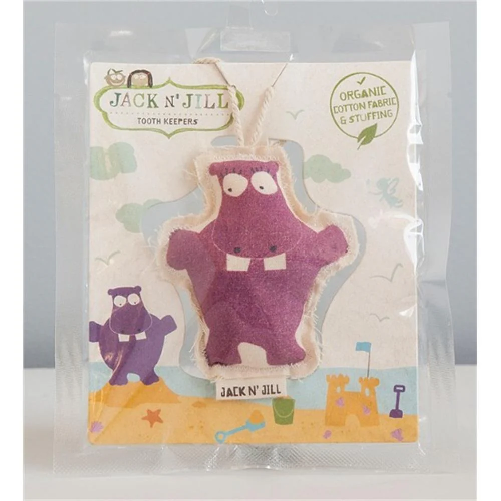 Jack N' Jill - Pochette à dents - Hippo||Jack N' Jill - Tooth Sleeve - Hippo - Boutique Bébé en Ligne : Soins, Jouets et Articles Maison Trousse médicale dentiste hippopotame bleu Jouets médecine