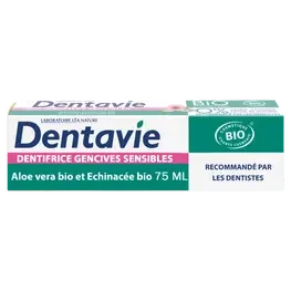 DENTAVIE Dentifrice gencives sensibles à l’Aloé véra 75 ml - E-shop mondial – Produits durables, modernes et accessibles partout - {'count': 2, 'name': 'ORALEX'}