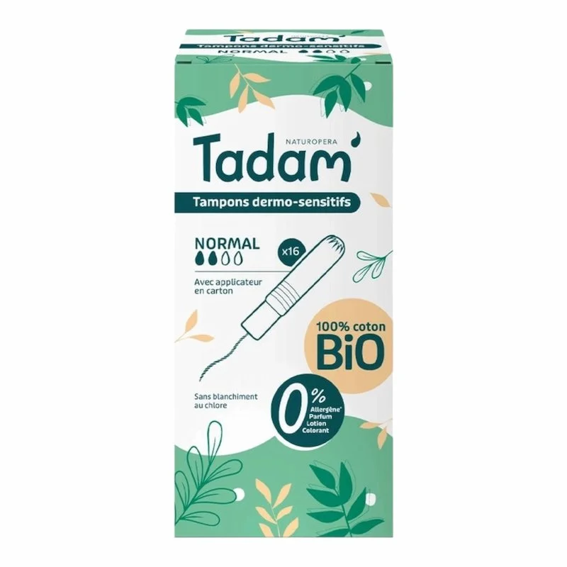 Tadam Tampons Dermo Sensitifs avec Applicateur Normal – 16 unités - ​Boulangerie-Pâtisserie | Pain au Levain & Viennoiseries​ - {'count': 4, 'name': 'Maison'}