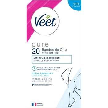Bandes de cire Veet Pure Jambes - x20 - Saldi Straordinari – Offerte Speciali Disponibili farma2go Adesso