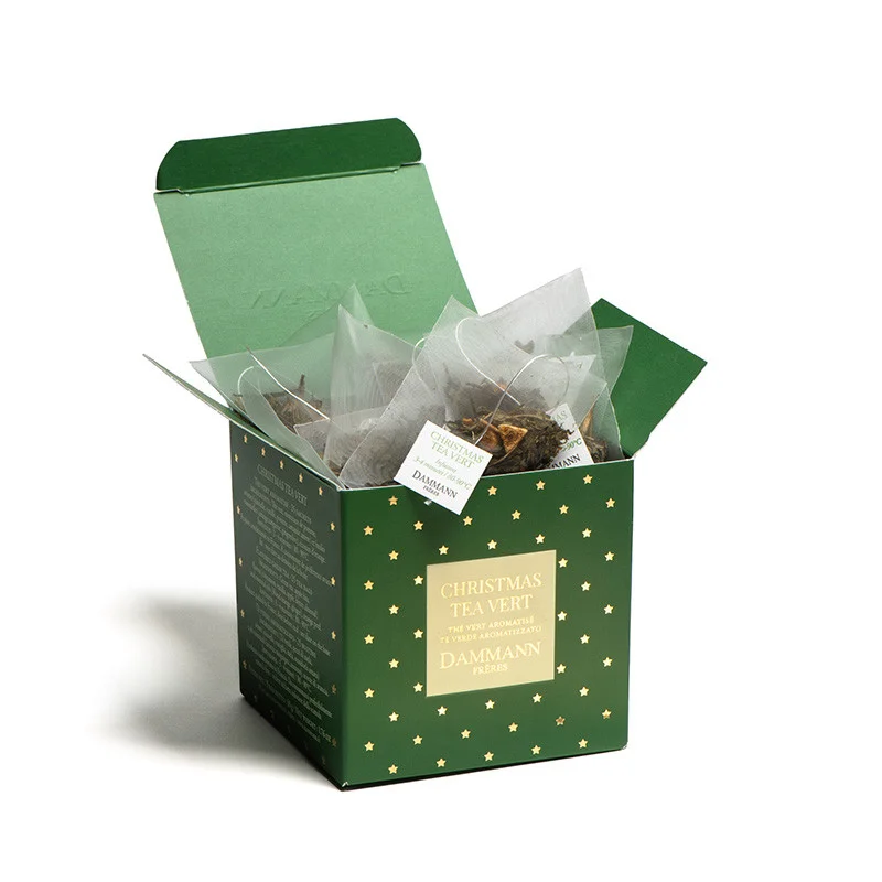 Dammann Frères sachets Cristal Christmas Tea vert 50g - Vins Rouges Trousseau Harmonieux pour Chaque Occasion