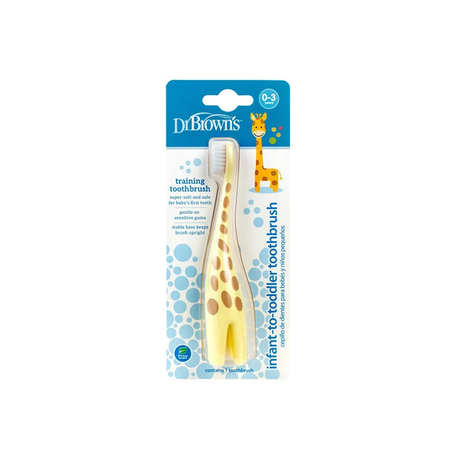 Dr browns Brosse à dents giraffe 0-3ans - ​Boulangerie-Pâtisserie | Pain au Levain & Viennoiseries​ Doudou Dentition Girafe - Clement - Equipement – CLÉMENT