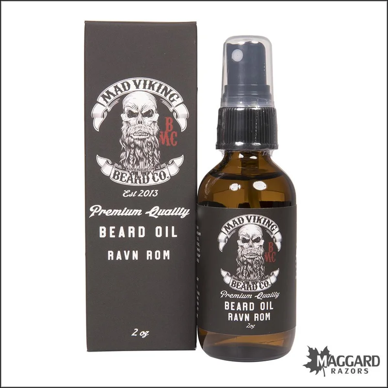 Mad Viking Beard Co. Ravn Rom nouvelles Beard Oil, 2oz - Saldi Straordinari – Offerte Speciali Disponibili Adesso