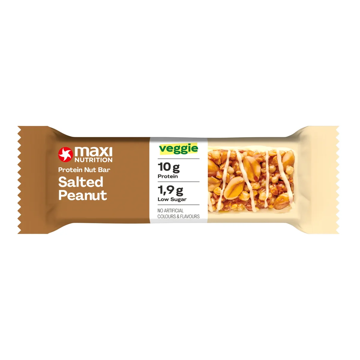 MaxiNutrition Protein Nut Bar Salted Peanut Graman (12x 46g) - Vins Rouges Harmonieux pour Chaque Occasion