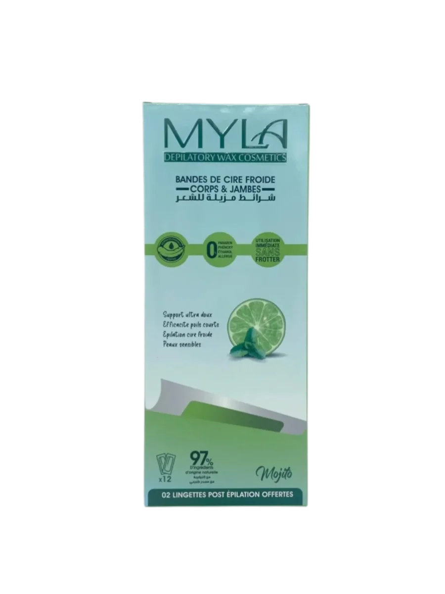 Myla Bandes De Cire Froides Mojito Corps & Jambes 12 Bandes - Vins Rouges Harmonieux pour Chaque Occasion dépilatoires