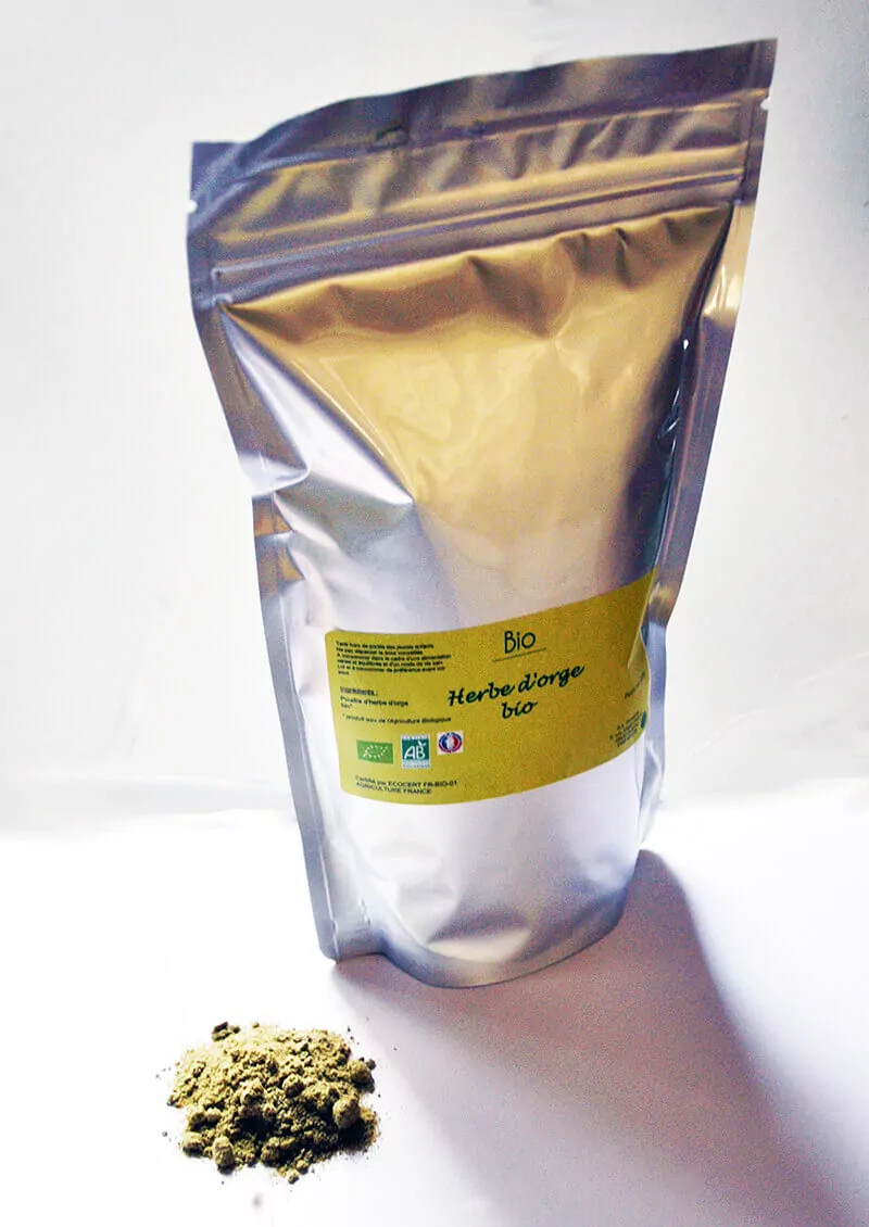 Herbe d’orge bio en poudre 200g - légumes Organisation de la maison avec des solutions de rangement