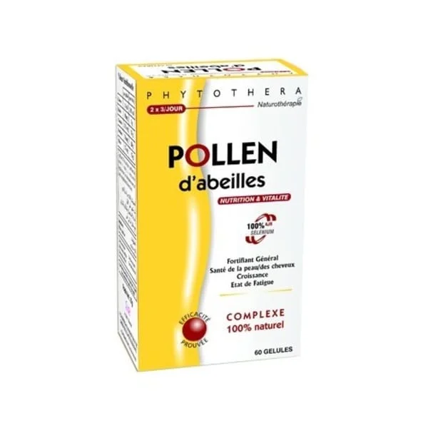 PHYTOTHERA POLLEN D’ABEILLES - Saldi Straordinari – Offerte Speciali Disponibili Adesso Gelée royale - Gélules de plantes - Défenses naturelles - Santane®