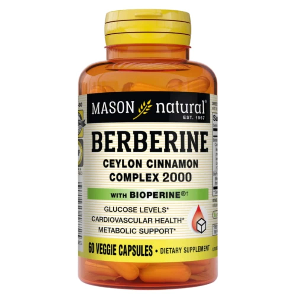 MASON NATURAL Berberine Ceylon Cinnamon Veggie Capsules 60 Saldi Straordinari Offerte Speciali Disponibili Adesso