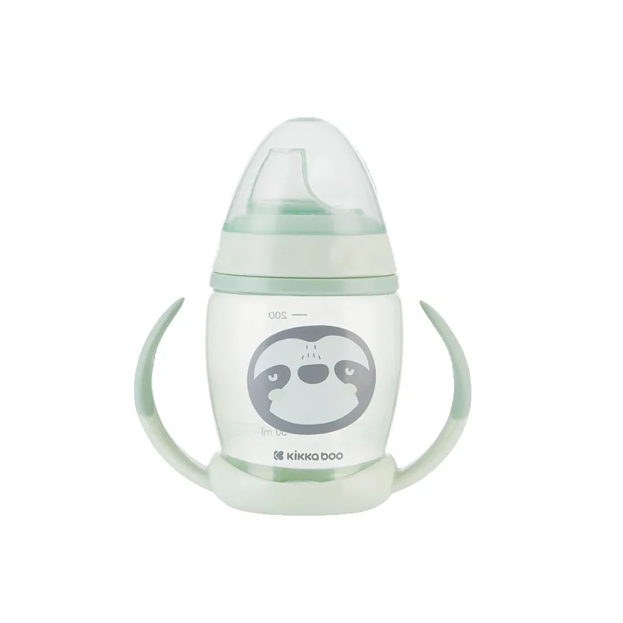 Gobelet PP bec verseur silicone ml Happy Face Mint ​Boulangerie Pâtisserie Pain Levain Viennoiseries