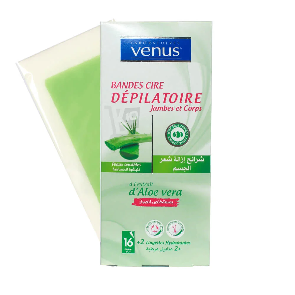 Venus Bande Cire Dépilatoire À L’Extrait D’Aloe Vera 16 unités - Vins Rouges Harmonieux pour Chaque Occasion - {'count': 3, 'name': 'blocs'}