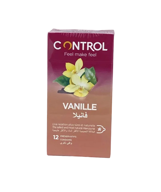 كونترول واقي ذكري من اللاتكس بنكهة البرازيلية الفانيليا ( 12 وحدة ) - Vins Rouges Harmonieux pour Chaque Occasion