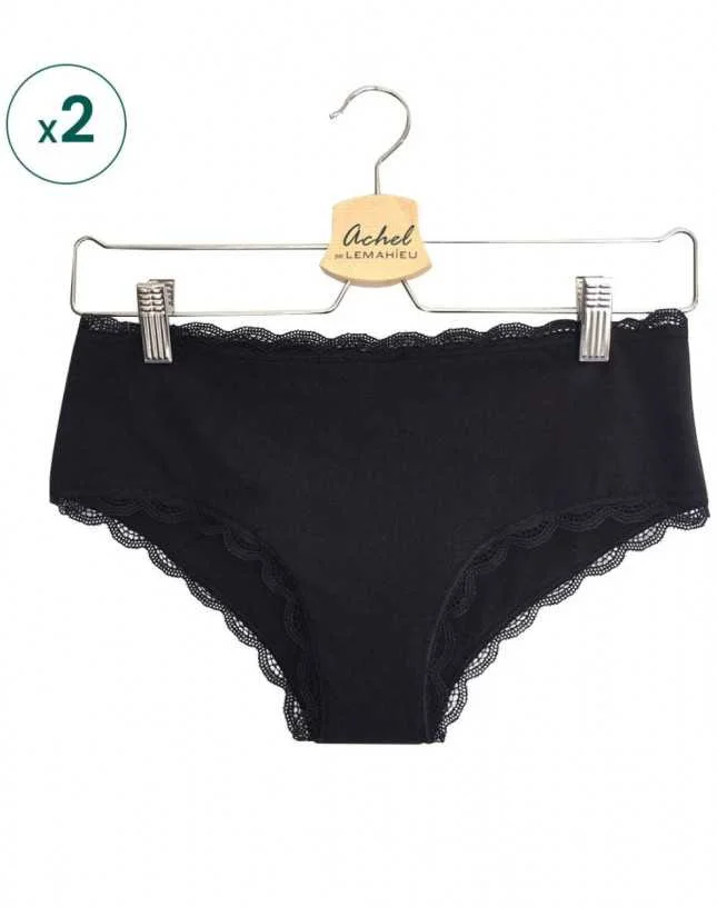 Lot De 2 Shortys Menstruels – Noir - Vins Rouges Harmonieux pour Chaque Occasion - Dégustation