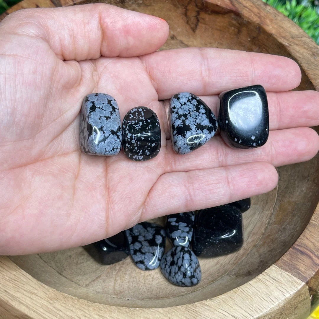 Pierre Roulée Obsidienne Flocon neige Saldi Straordinari Offerte Speciali Disponibili Adesso