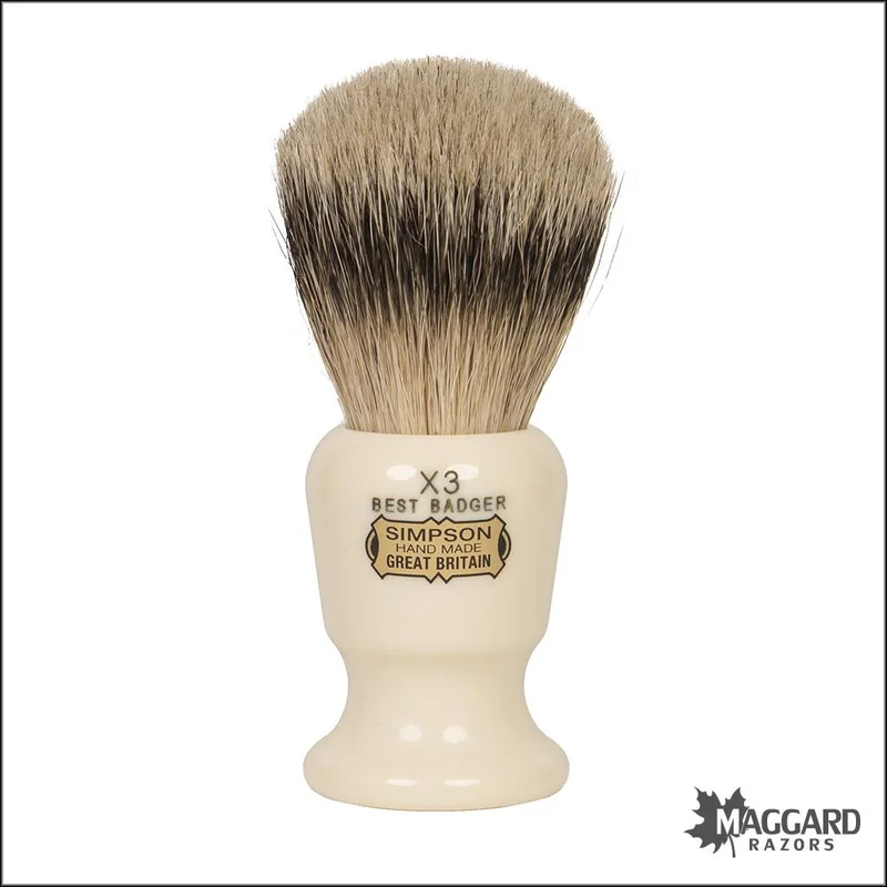 Simpson Commodore X3 Images Best Badger Shaving Brush, 24mm - Saldi Straordinari – Offerte Speciali Disponibili Adesso